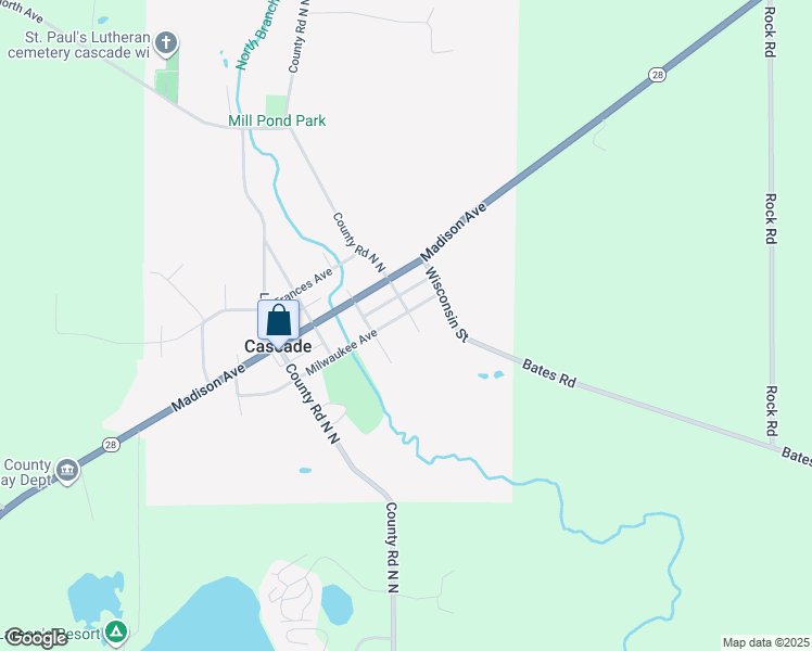 map of restaurants, bars, coffee shops, grocery stores, and more near 509 Milwaukee Ave in Cascade