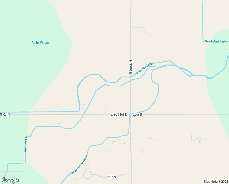 map of restaurants, bars, coffee shops, grocery stores, and more near 215 North 3700 East in Rigby