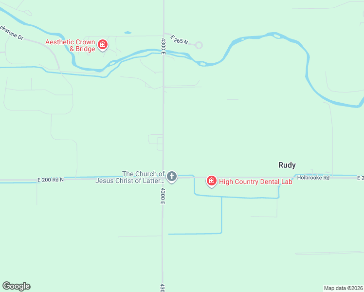 map of restaurants, bars, coffee shops, grocery stores, and more near 209 4300 East in Rigby
