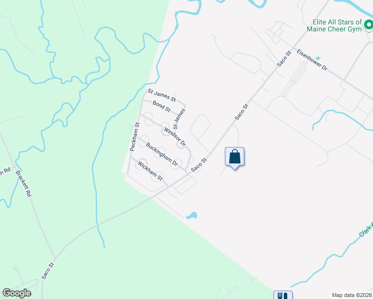 map of restaurants, bars, coffee shops, grocery stores, and more near in Westbrook