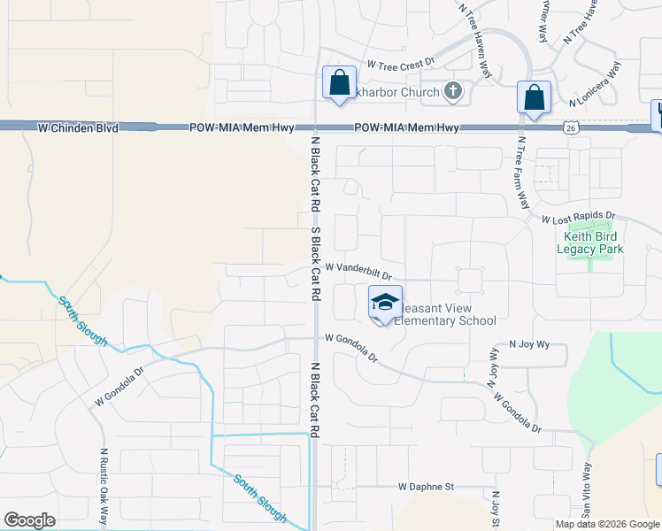 map of restaurants, bars, coffee shops, grocery stores, and more near 4706 West Renhold Street in Meridian