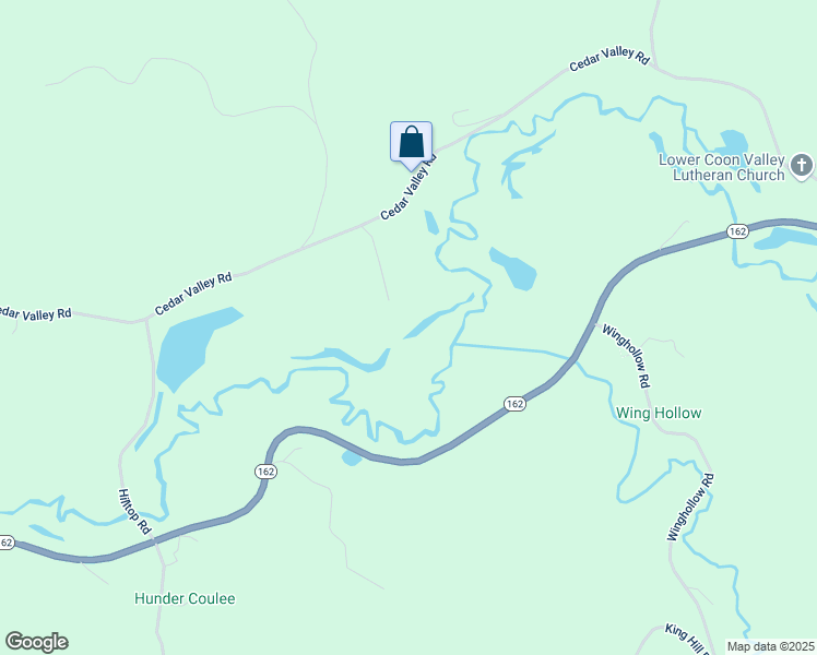map of restaurants, bars, coffee shops, grocery stores, and more near W229 Cedar Meadow Lane in Stoddard