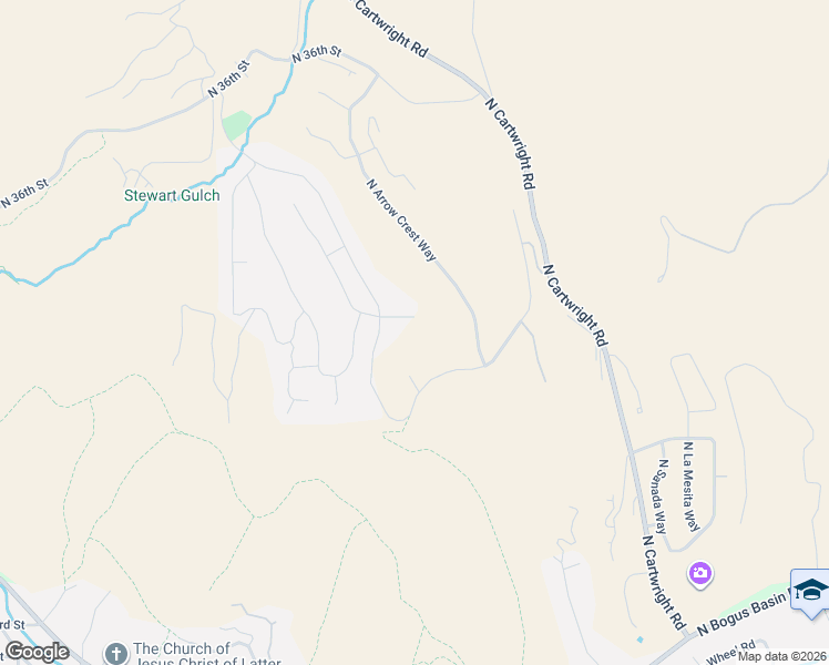 map of restaurants, bars, coffee shops, grocery stores, and more near 4138 North Hawkeye Place in Boise