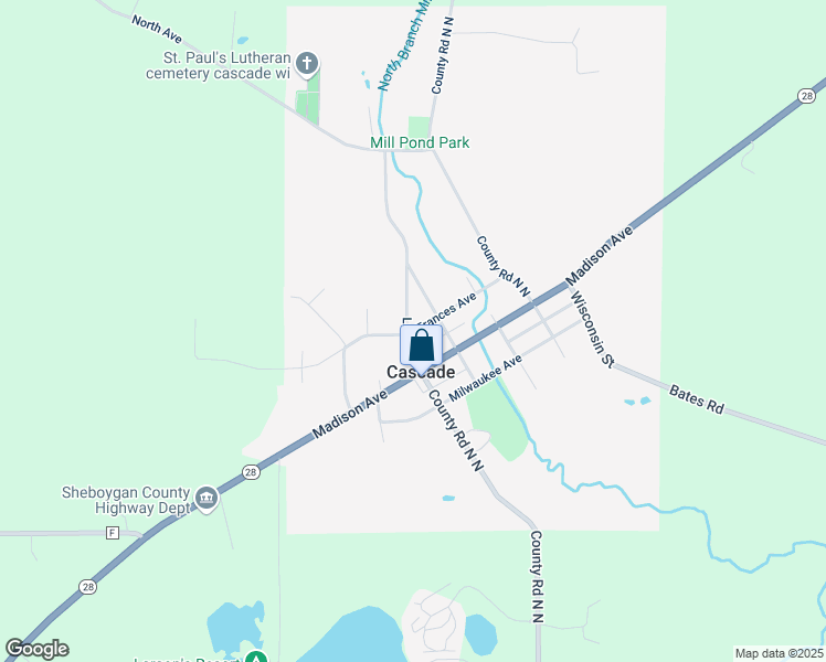 map of restaurants, bars, coffee shops, grocery stores, and more near 320 Frances Avenue in Cascade
