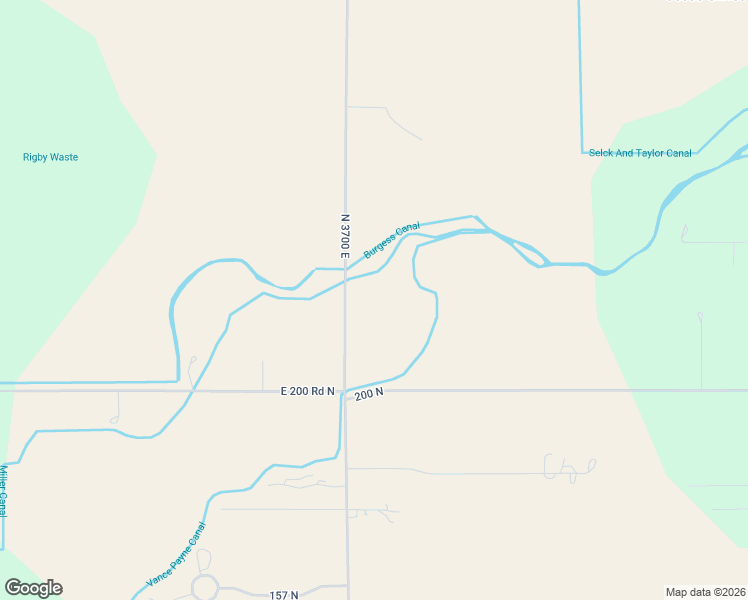 map of restaurants, bars, coffee shops, grocery stores, and more near 215 North 3700 East in Rigby