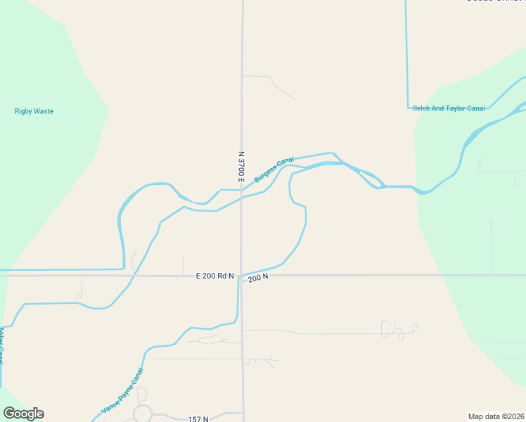 map of restaurants, bars, coffee shops, grocery stores, and more near 223 North 3700 East in Rigby