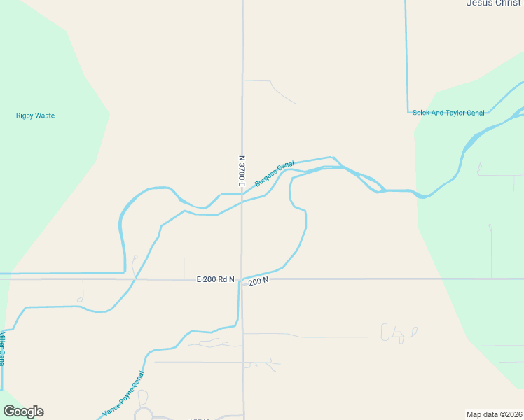 map of restaurants, bars, coffee shops, grocery stores, and more near 223 North 3700 East in Rigby