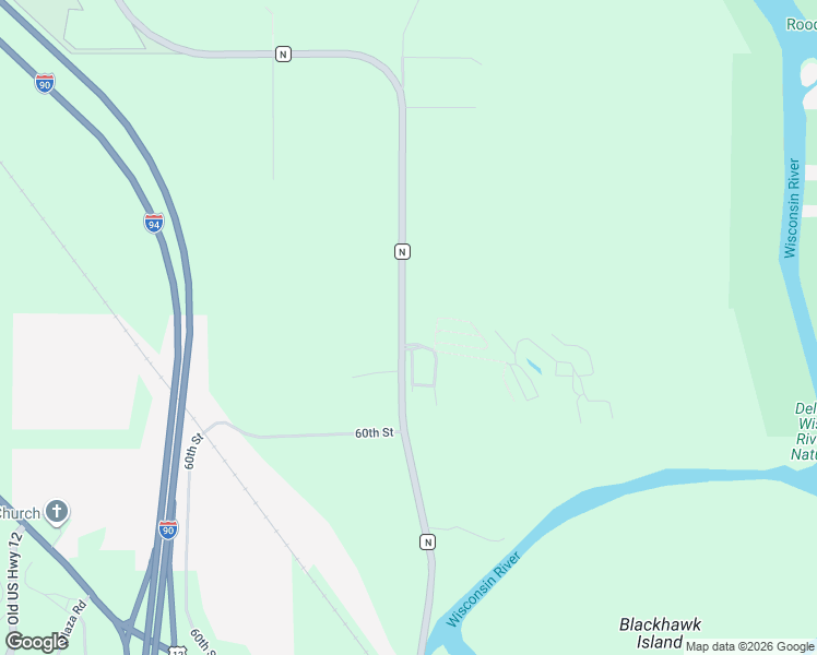 map of restaurants, bars, coffee shops, grocery stores, and more near N570 County Road N in Wisconsin Dells