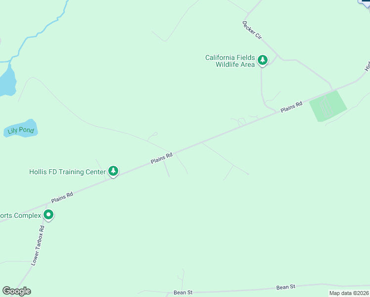 map of restaurants, bars, coffee shops, grocery stores, and more near 260 Plains Road in Hollis Center