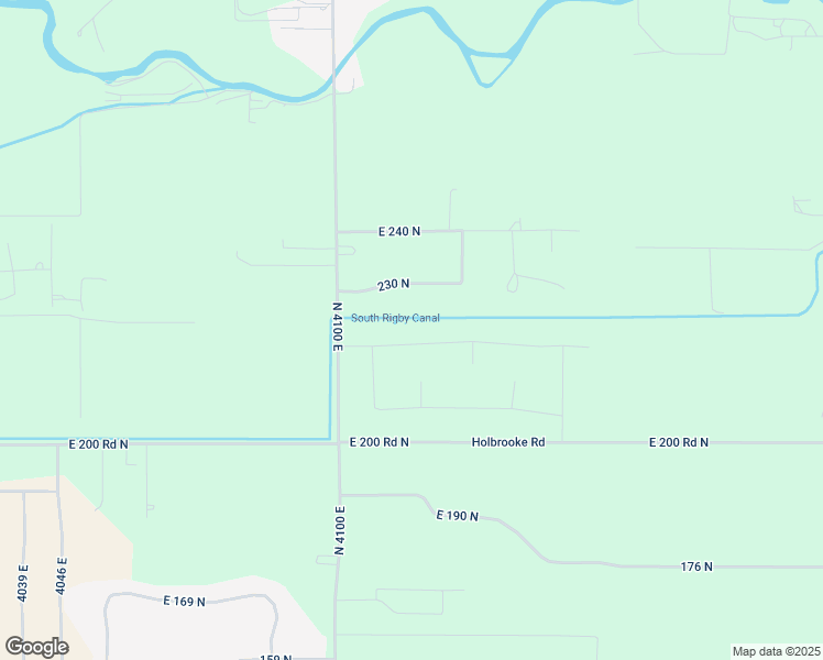 map of restaurants, bars, coffee shops, grocery stores, and more near 4113 East 218 North in Rigby