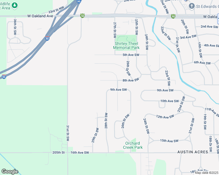 map of restaurants, bars, coffee shops, grocery stores, and more near 2804 9th Avenue Southwest in Austin