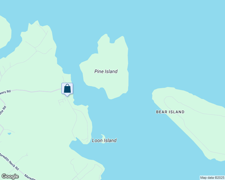 map of restaurants, bars, coffee shops, grocery stores, and more near 2 Pine Island in Meredith