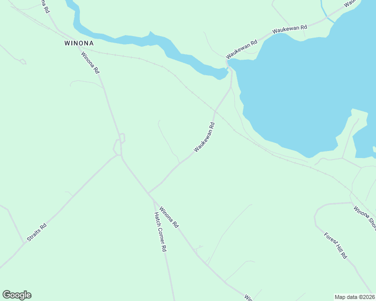 map of restaurants, bars, coffee shops, grocery stores, and more near 45 Waukewan Road in New Hampton