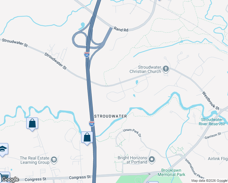 map of restaurants, bars, coffee shops, grocery stores, and more near 1554-1728 Westbrook St in Portland