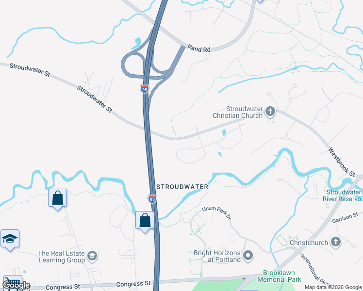 map of restaurants, bars, coffee shops, grocery stores, and more near 1554-1728 Westbrook St in Portland