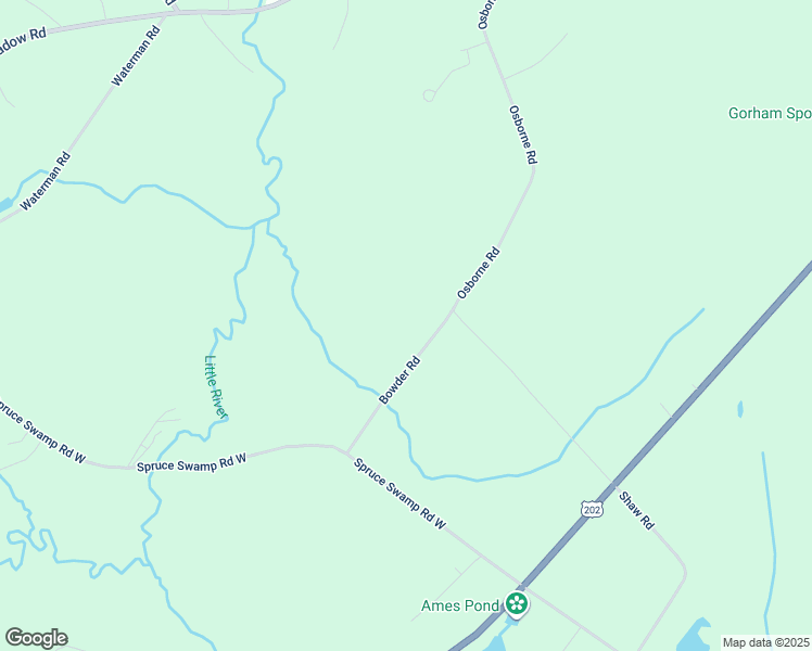 map of restaurants, bars, coffee shops, grocery stores, and more near 62 Bowder Road in Gorham