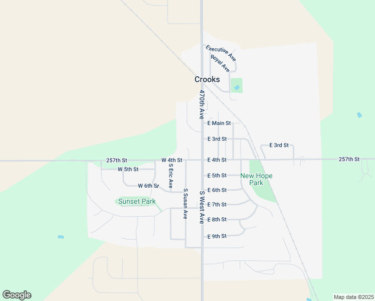 map of restaurants, bars, coffee shops, grocery stores, and more near 201 Western Drive in Crooks