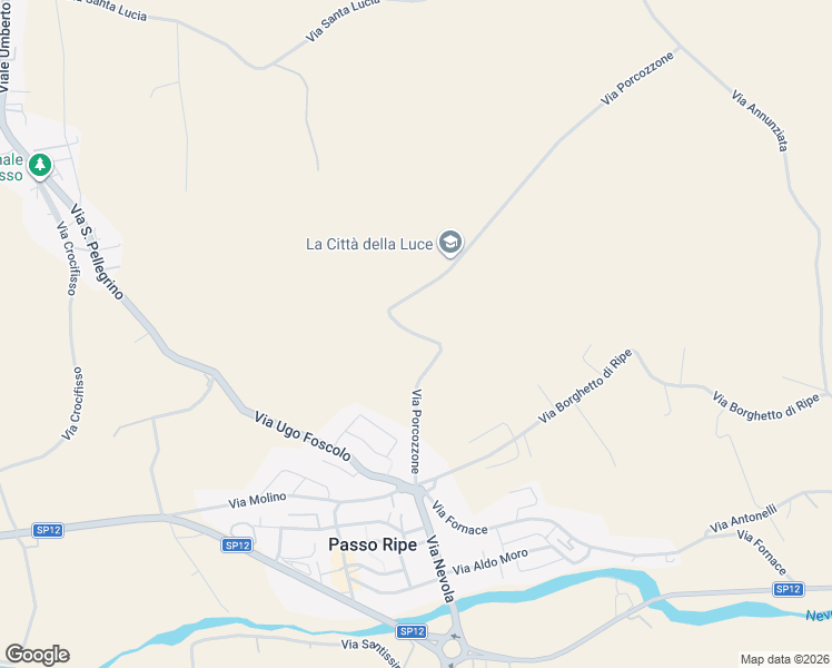 map of restaurants, bars, coffee shops, grocery stores, and more near 2 Via Fornace in Ripe