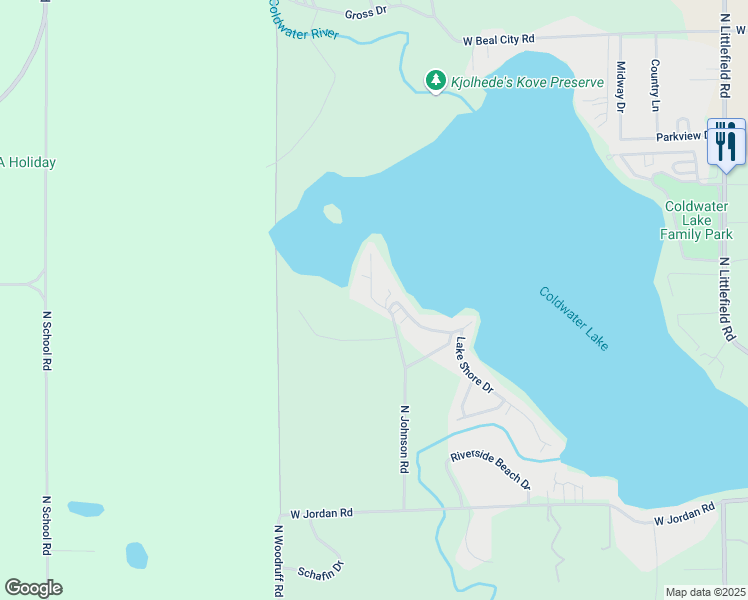 map of restaurants, bars, coffee shops, grocery stores, and more near 3338-4492 Cedar Point Drive in Weidman