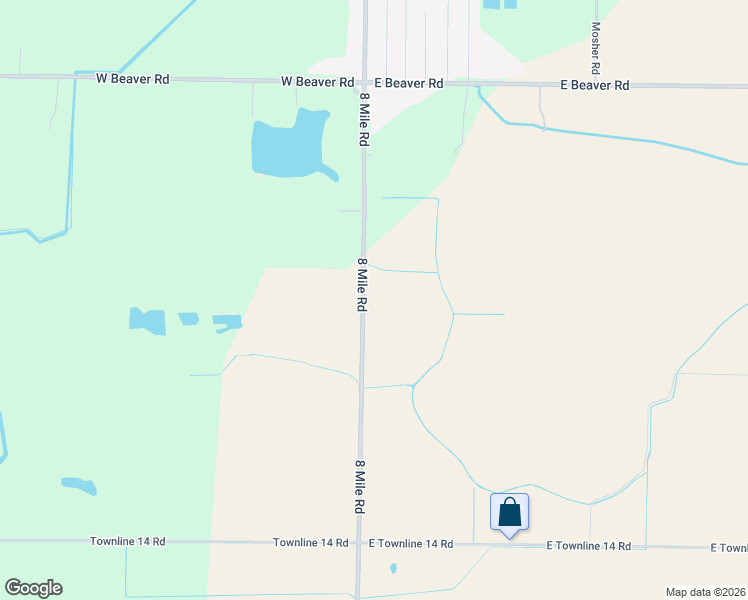 map of restaurants, bars, coffee shops, grocery stores, and more near 2761 8 Mile Road in Auburn