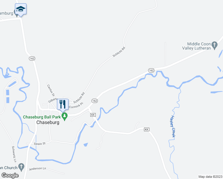 map of restaurants, bars, coffee shops, grocery stores, and more near in Chaseburg