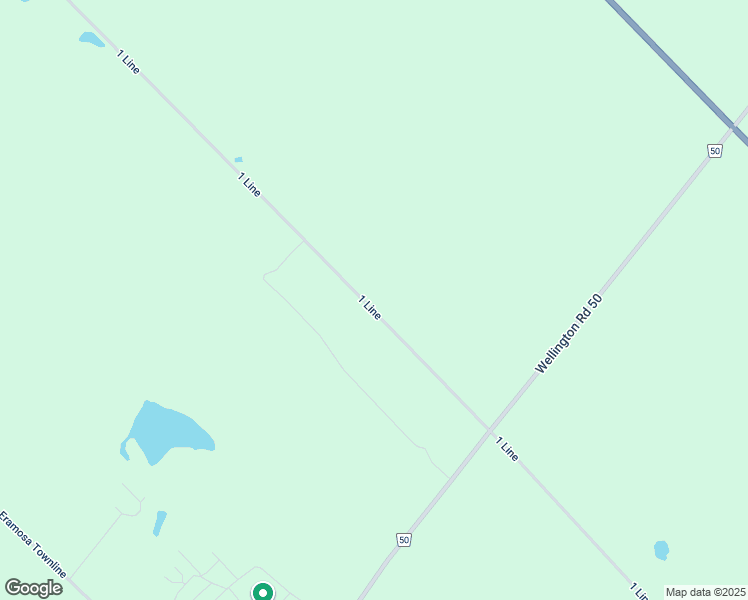 map of restaurants, bars, coffee shops, grocery stores, and more near 5169 1 Line in Erin