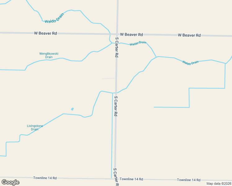 map of restaurants, bars, coffee shops, grocery stores, and more near 2700 South Carter Road in Midland