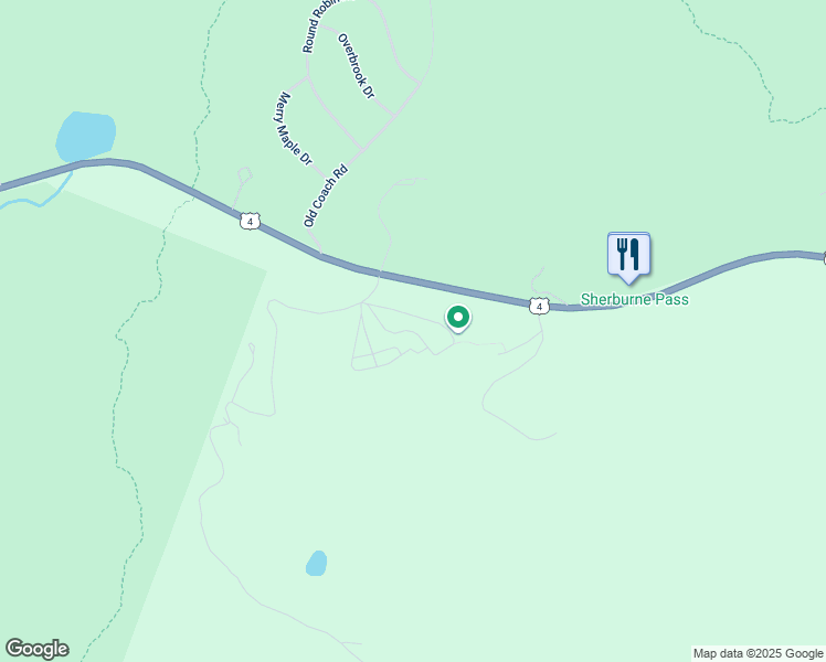 map of restaurants, bars, coffee shops, grocery stores, and more near 63 Alpine Drive in Rutland