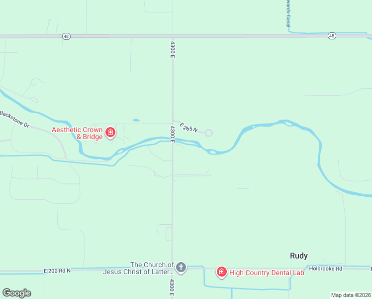 map of restaurants, bars, coffee shops, grocery stores, and more near 252 4300 East in Rigby