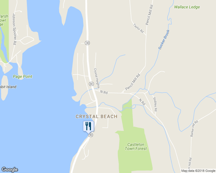 map of restaurants, bars, coffee shops, grocery stores, and more near 66 New Road in Castleton