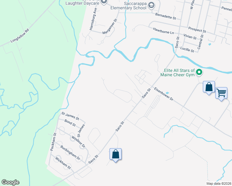 map of restaurants, bars, coffee shops, grocery stores, and more near 44 Richards Street in Westbrook