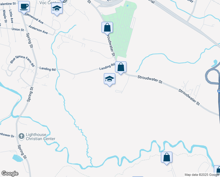 map of restaurants, bars, coffee shops, grocery stores, and more near 471 Stroudwater Street in Westbrook