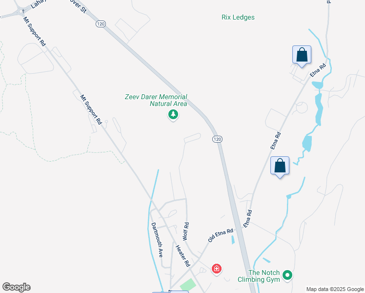 map of restaurants, bars, coffee shops, grocery stores, and more near 42 Wolf Road in Lebanon