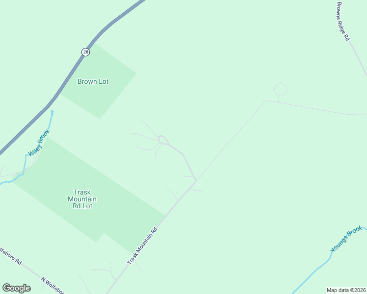 map of restaurants, bars, coffee shops, grocery stores, and more near 33 Upper Trask Mountain Road in Wolfeboro