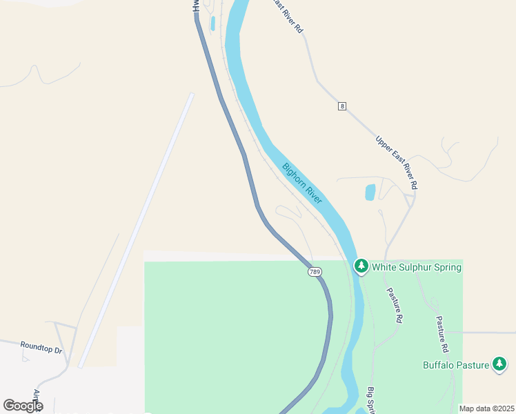 map of restaurants, bars, coffee shops, grocery stores, and more near 131 Wyoming 789 in Thermopolis