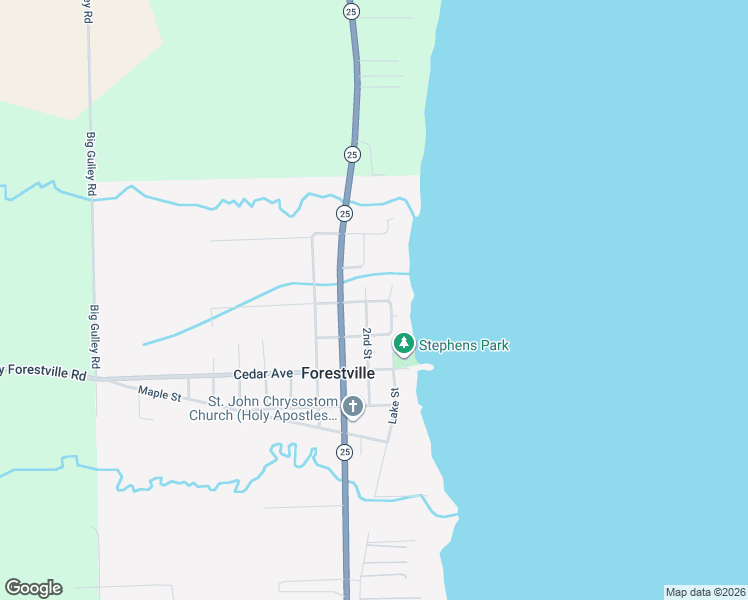 map of restaurants, bars, coffee shops, grocery stores, and more near in Forestville