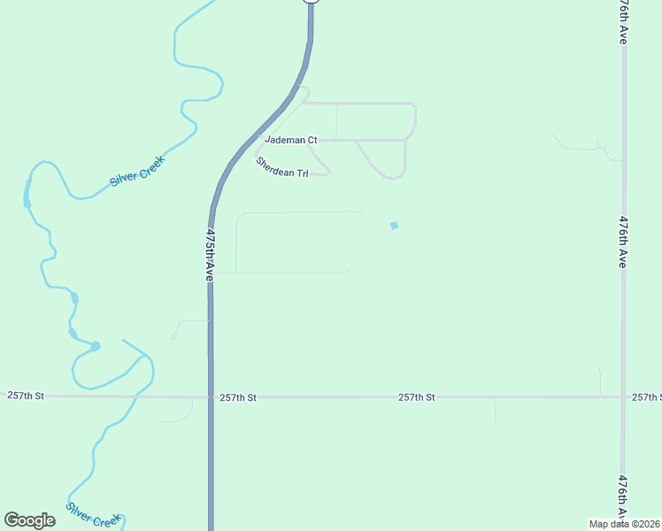 map of restaurants, bars, coffee shops, grocery stores, and more near 25670 475th Avenue in Renner