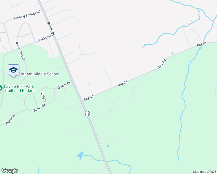 map of restaurants, bars, coffee shops, grocery stores, and more near 12 Maccoro Drive in Gorham