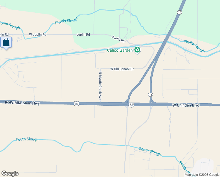 map of restaurants, bars, coffee shops, grocery stores, and more near 6635 West Old School Drive in Meridian