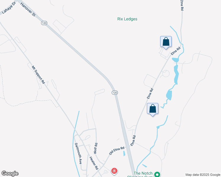 map of restaurants, bars, coffee shops, grocery stores, and more near 42 Wolf Road in Lebanon
