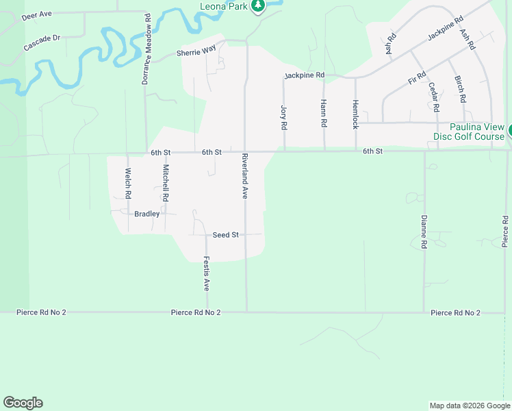 map of restaurants, bars, coffee shops, grocery stores, and more near 51340 Riverland Avenue in La Pine