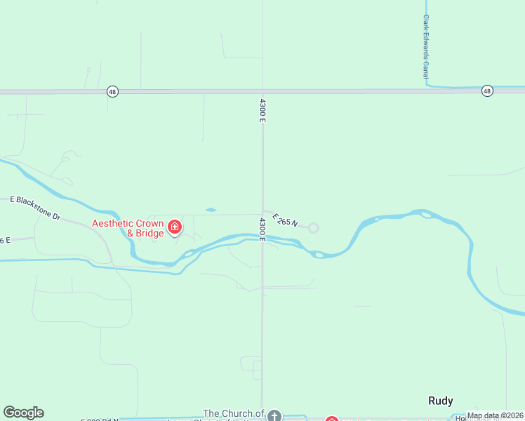 map of restaurants, bars, coffee shops, grocery stores, and more near 4285-4299 East 265 North in Rigby