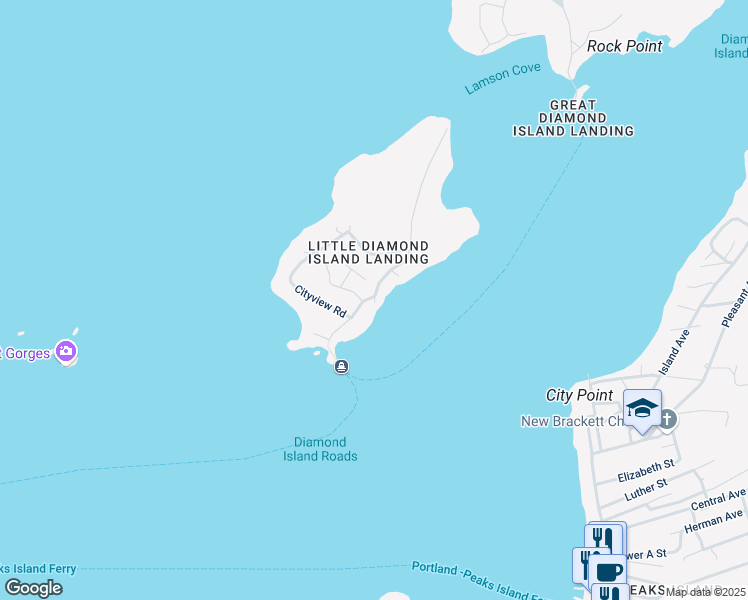 map of restaurants, bars, coffee shops, grocery stores, and more near 8 Sorrento Road in Portland