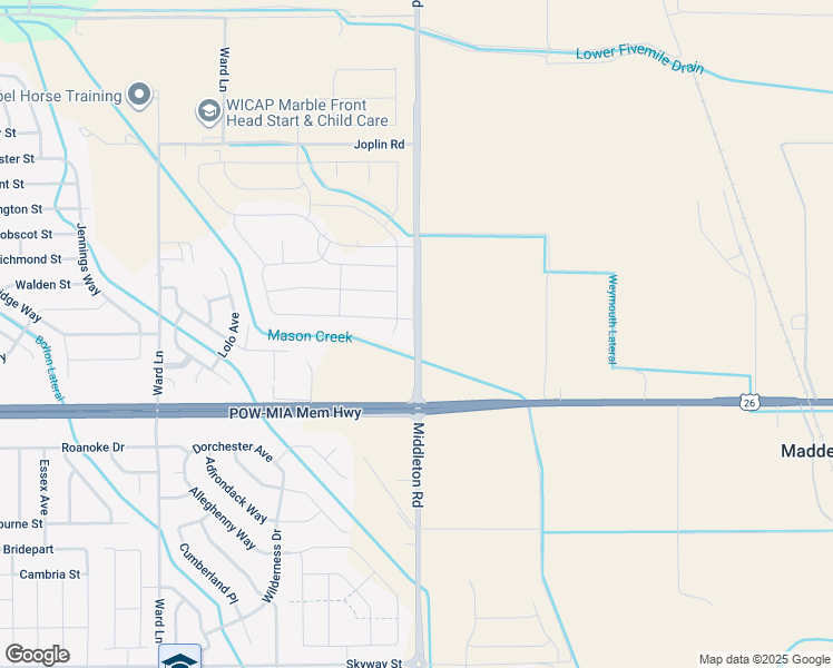 map of restaurants, bars, coffee shops, grocery stores, and more near 20601 Middleton Road in Caldwell
