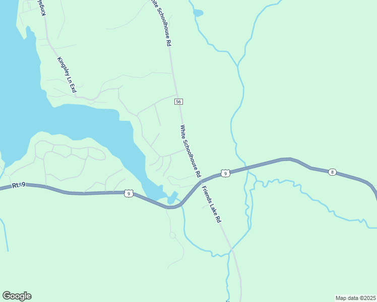 map of restaurants, bars, coffee shops, grocery stores, and more near 31 County Road 56 in Chestertown