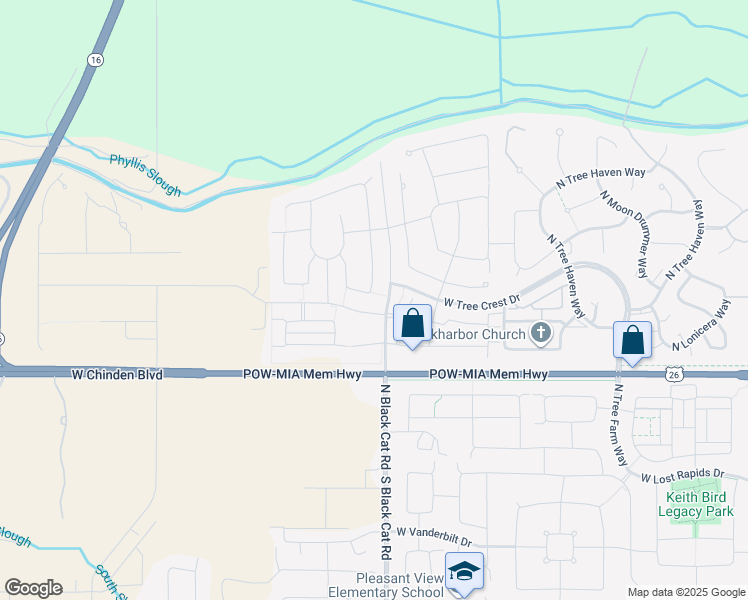 map of restaurants, bars, coffee shops, grocery stores, and more near 4845 West Canaston Street in Meridian