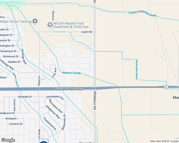 map of restaurants, bars, coffee shops, grocery stores, and more near 20601-20699 Middleton Road in Caldwell