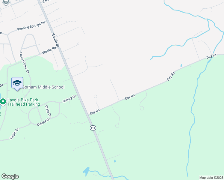 map of restaurants, bars, coffee shops, grocery stores, and more near 12 Maccoro Drive in Gorham