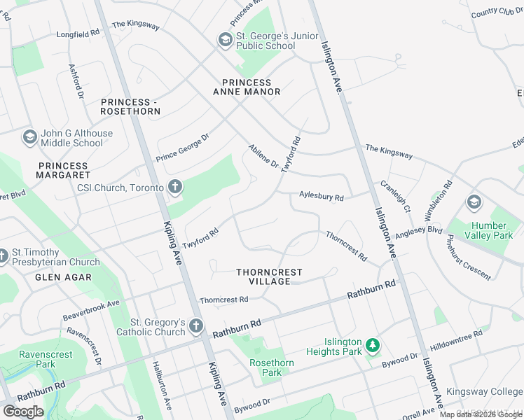 map of restaurants, bars, coffee shops, grocery stores, and more near in Toronto