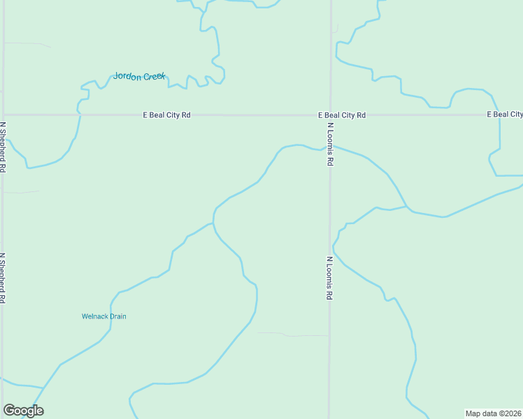 map of restaurants, bars, coffee shops, grocery stores, and more near 1209-1949 North Loomis Road in Mount Pleasant